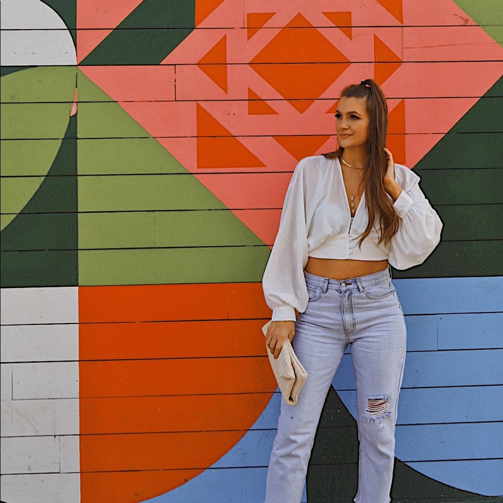 Brand New White BOHO crop top - Picture 7 of 14